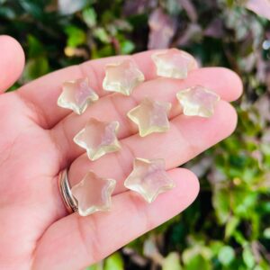 Citrine Crystal Star: Small Carved Tumbled Gemstone (10-15mm)
