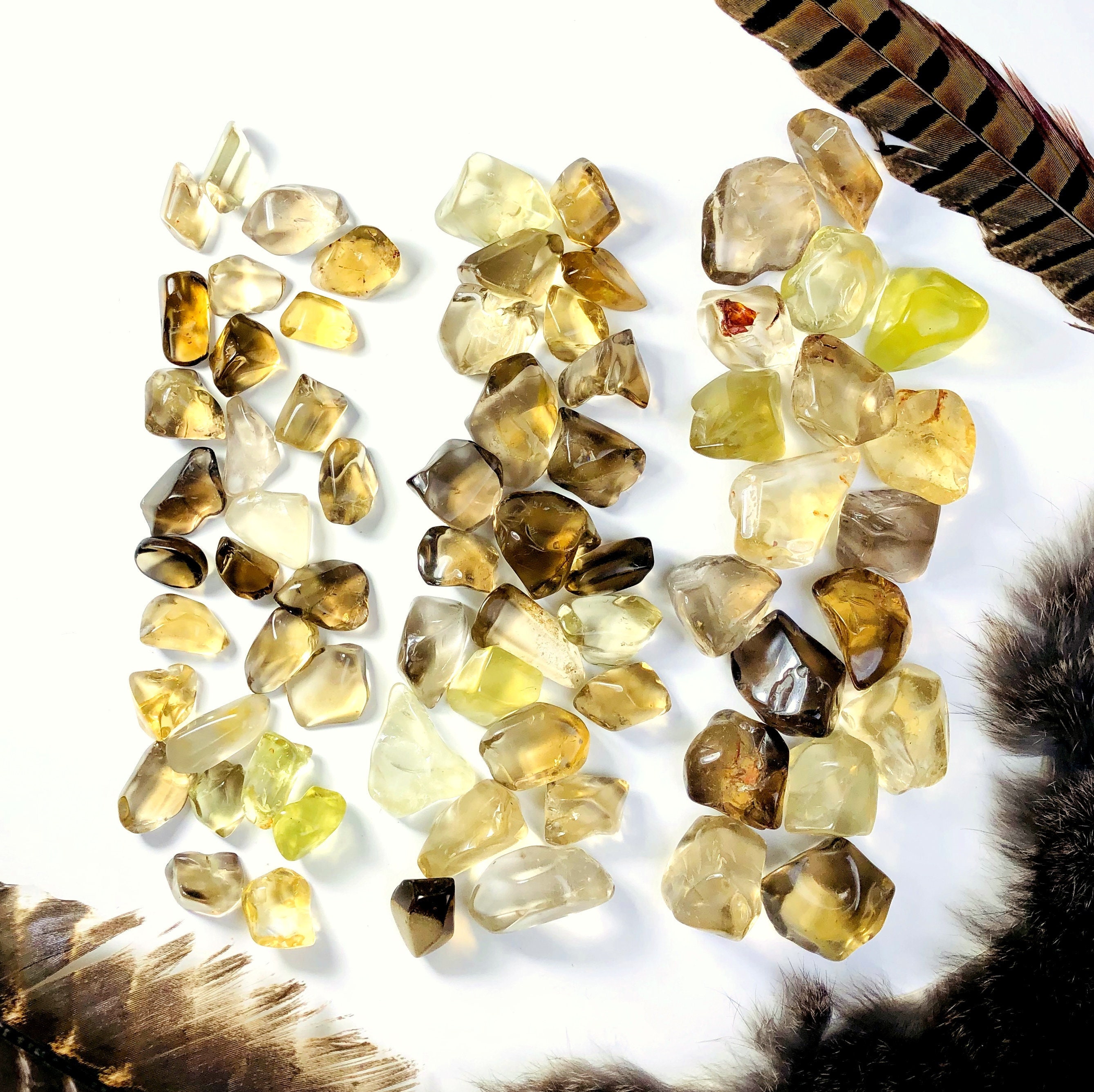 Citrine Crystals - Tumbled Polished Natural Citrine - By Weight