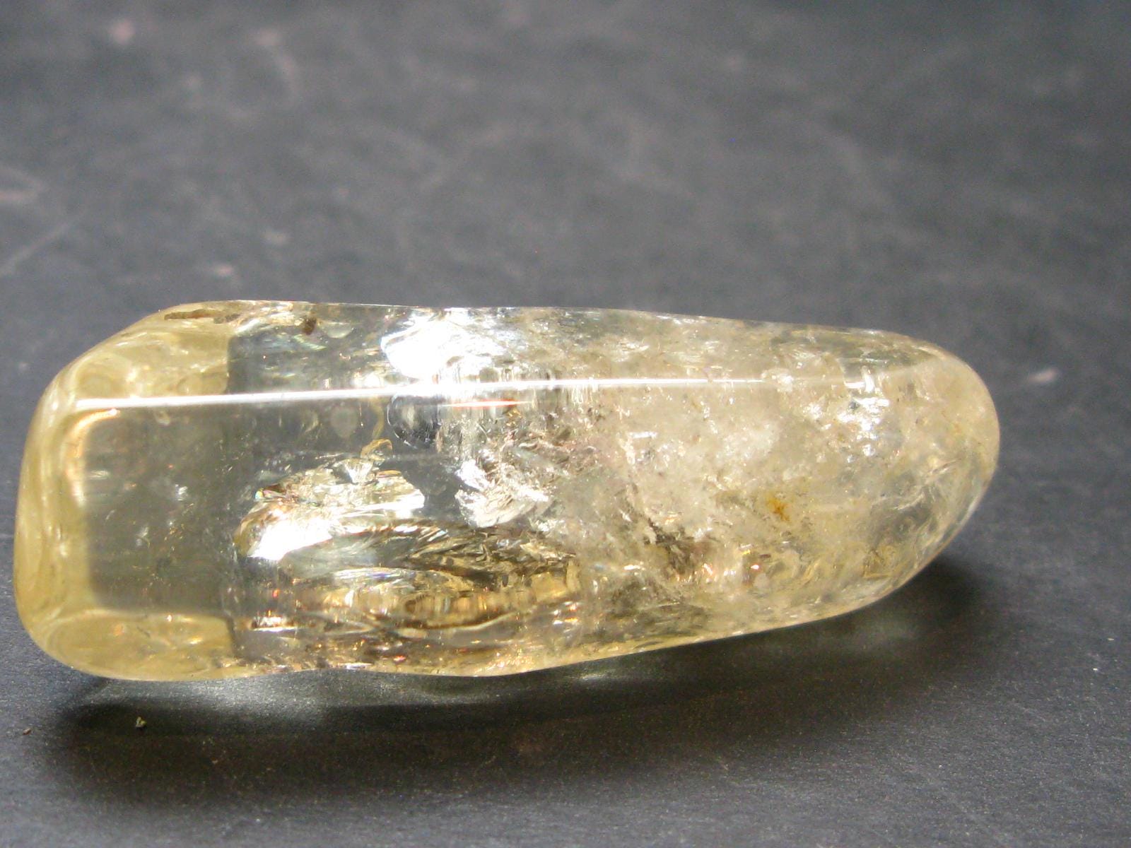 Nice Untreated Unheated Citrine Tumbled Stone From Zambia - 91.0 Carats - 1.8"