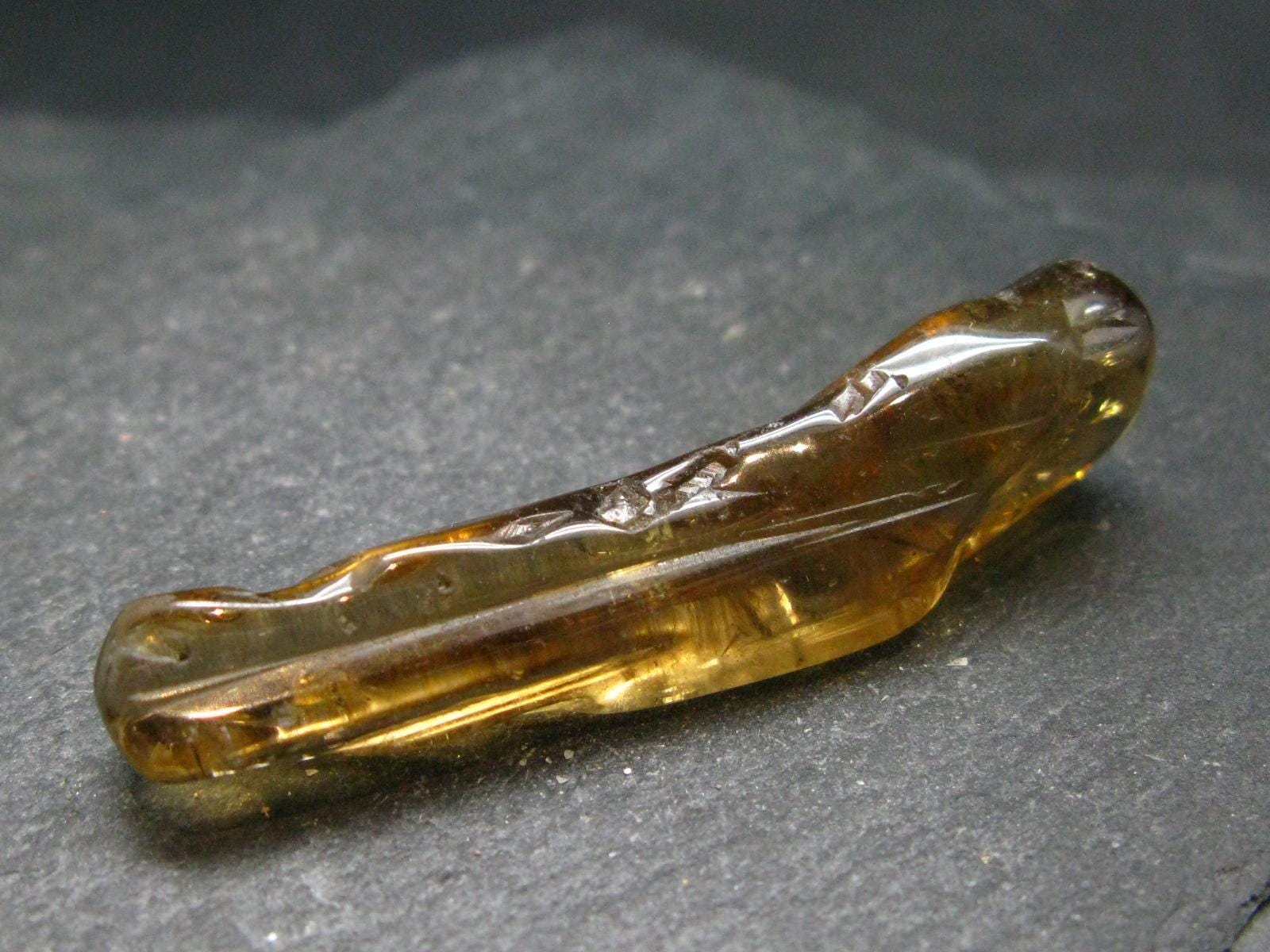 Nice Untreated Unheated Citrine Tumbled Stone From Zambia - 46.65 Carats - 2.1"