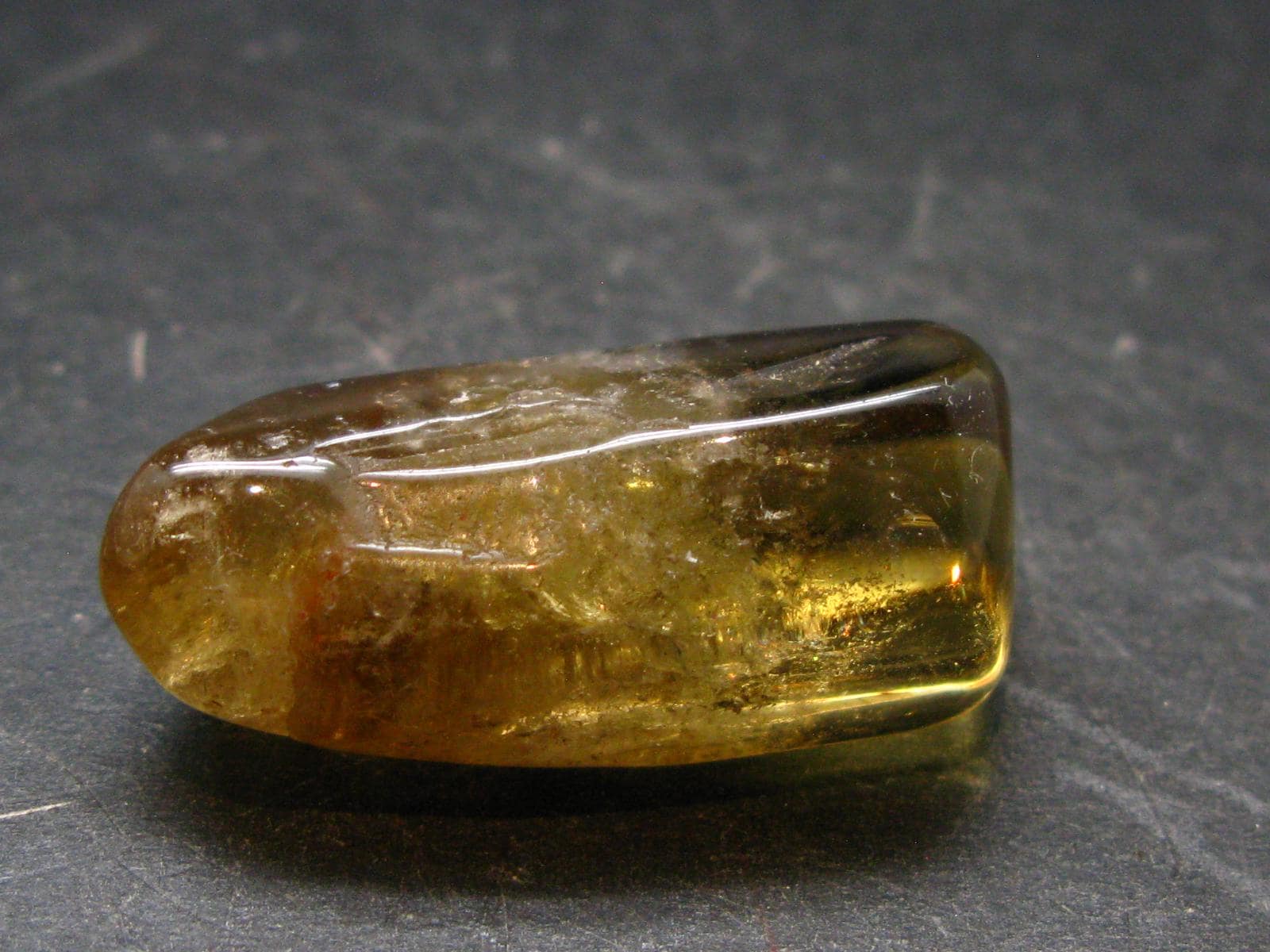 Nice Untreated Unheated Citrine Tumbled Stone From Zambia - 66.25 Carats - 1.3"