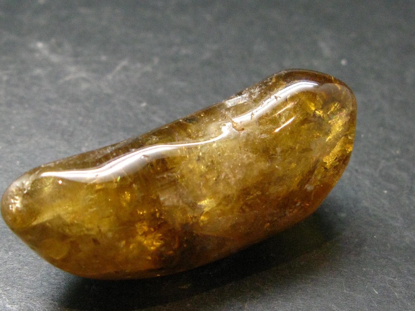 Nice Untreated Unheated Citrine Tumbled Stone From Zambia - 195.45 Carats - 2.1"