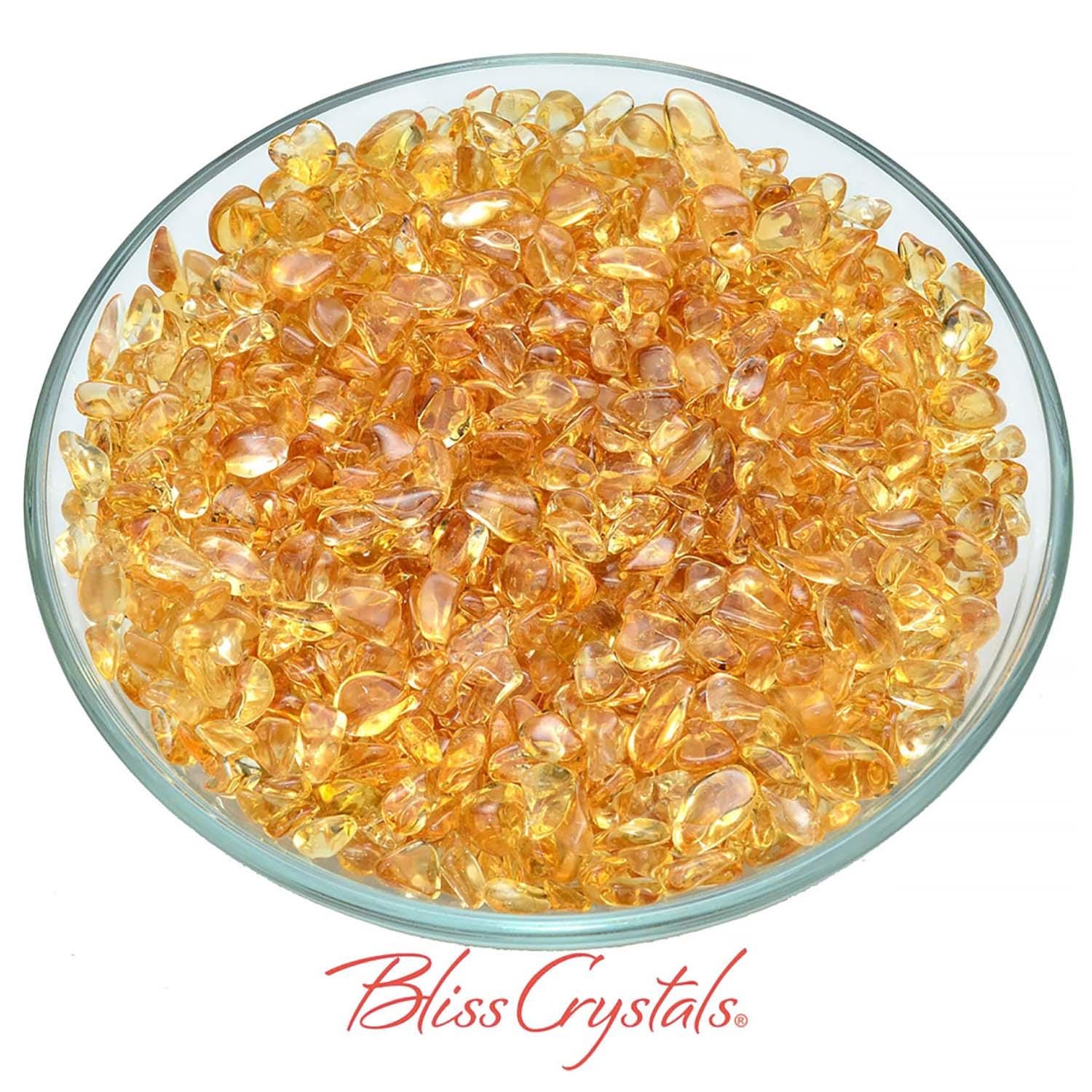 Citrine Quartz 10 Gm Parcel Mini Tumbled Stones Mixed Sized Crystal #bc126