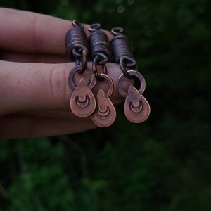 Crescent Moon Copper Dread Bead // Crescent Moon Hair Charms // Dark Mori Copper Hair Jewelry // Copper Crescent Moon Hair Spiral Crescent Moon Copper Dread Bead // Crescent Moon Hair Charms // Dark Mori Copper Hair Jewelry // Copper Crescent Moon Hair Spiral
