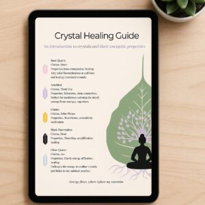 Crystal Healing Guide | Crystal Meaning Chart | Printable Digital Download PDF