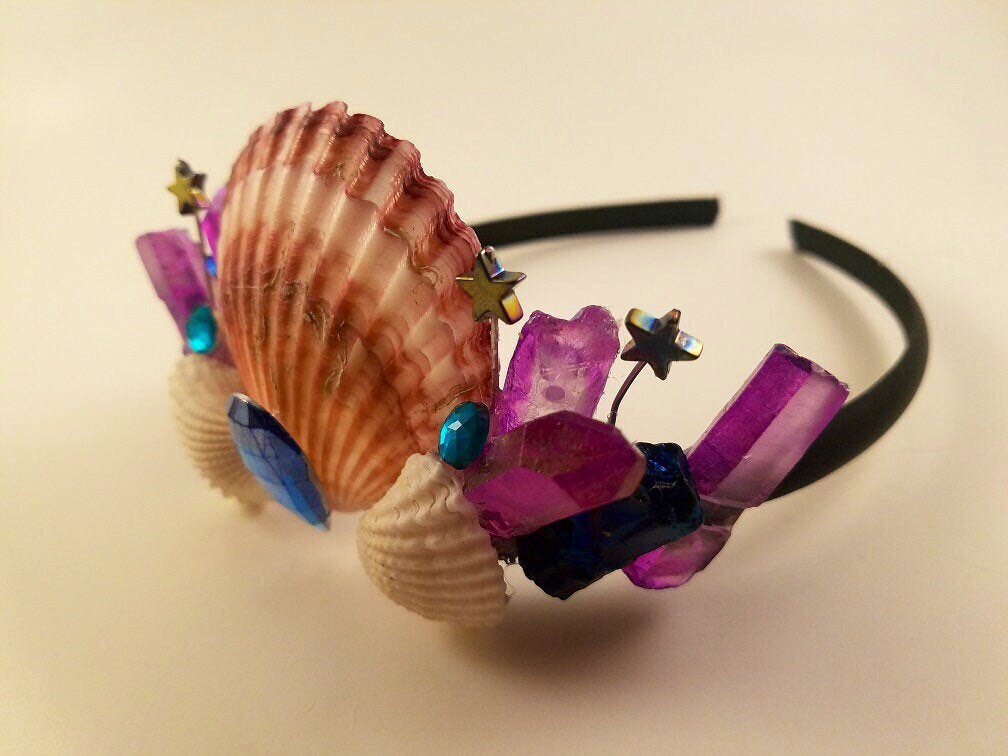 Crystal Mermaid (seashell Rave Crown Mermaid Festival Crown Mermaid Crystal Crown Mermaid Tiara Mermaid Festival Headband Rave Crown Shell) Crystal Mermaid (seashell Rave Crown Mermaid Festival Crown Mermaid Crystal Crown Mermaid Tiara Mermaid Festival Headband Rave Crown Shell)