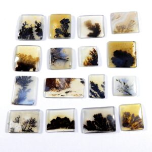 Aaa++ Shazar Dendrite Agate Cabochon. Shazar Dendrite Gemstone. Natural Scenic Dendritic Gemstone. Rectangle Shape Scenic Loose For Jewelry