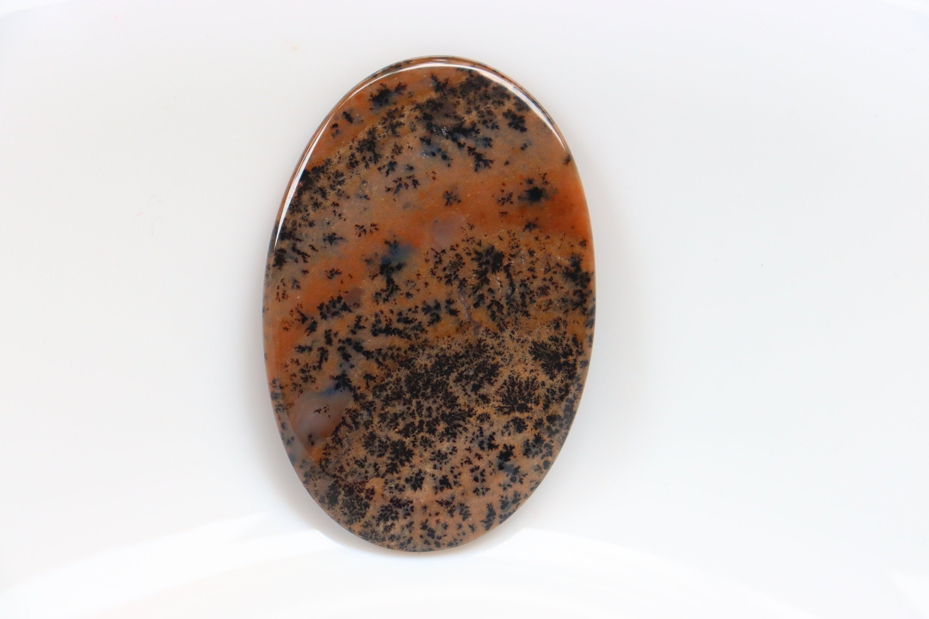 Natural Honey Dendrite Agate Cabochon, Big Size, Honey Dendrite Agate Loose Stone, Dendrite Agate Loose Gemstone, Pocket Stone, Brown Stone.