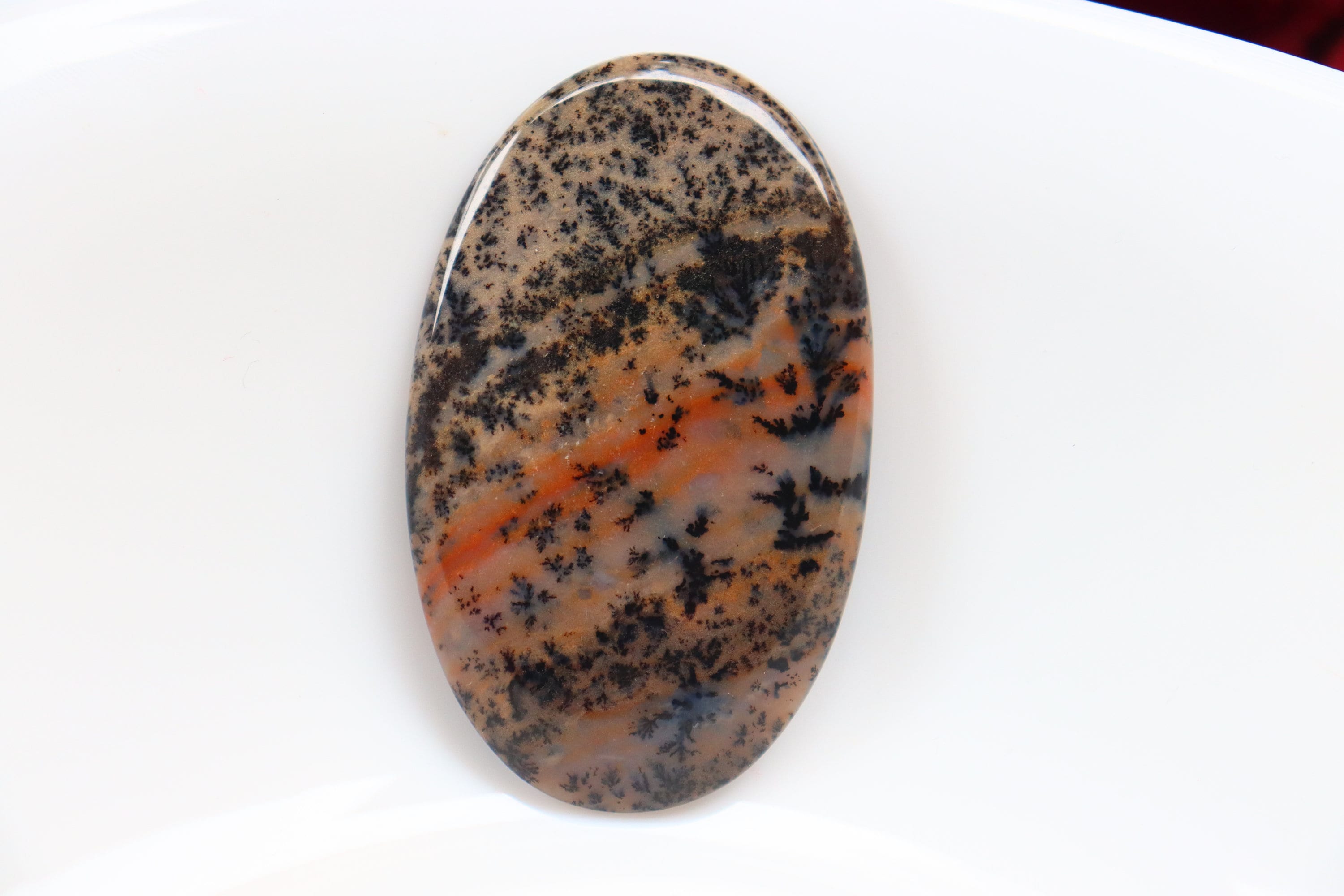 Natural Honey Dendrite Agate Cabochon, Big Size, Honey Dendrite Agate Loose Stone, Dendrite Agate Loose Gemstone, Pocket Stone, Brown Stone.