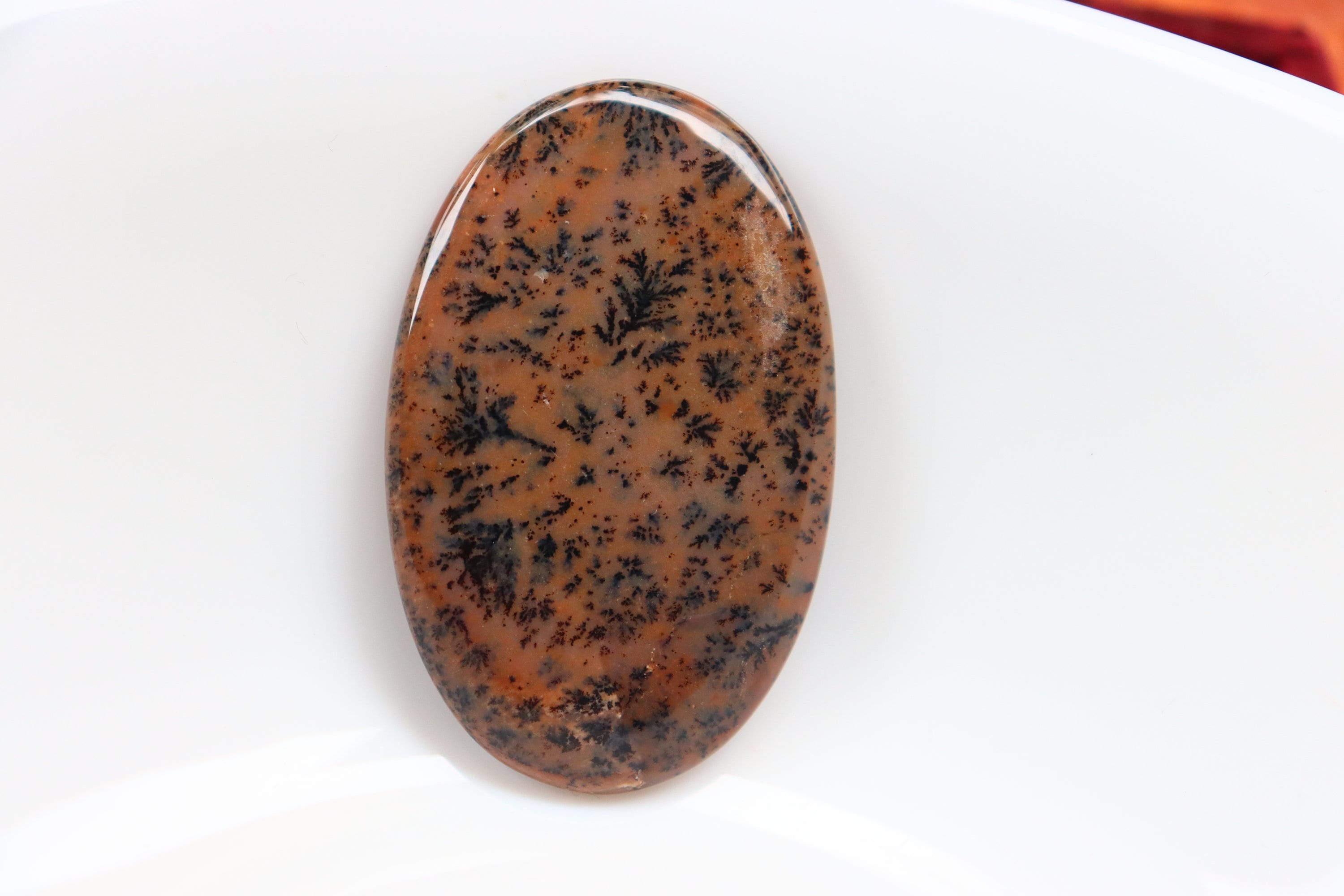 Natural Honey Dendrite Agate Cabochon, Big Size, Honey Dendrite Agate Loose Stone, Dendrite Agate Loose Gemstone, Pocket Stone, Brown Stone.