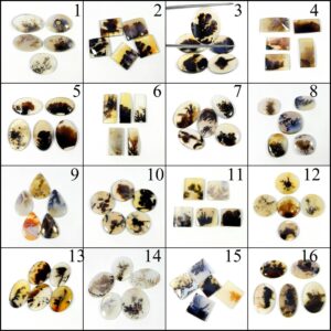Natural Shazar Dendrite Gemstone. Unique~ Shazar Dendrite Agate Cabochon. Scenic Dendritic Gemstone. Mix Shape Wholesale Lot Scenic Loose.