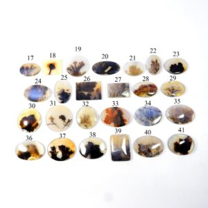 Natural Shazar Dendrite Gemstone. Awesome~ Shazar Dendrite Agate Cabochon. Scenic Dendritic Gemstone. Oval Shape Shazar Wholesale Lot