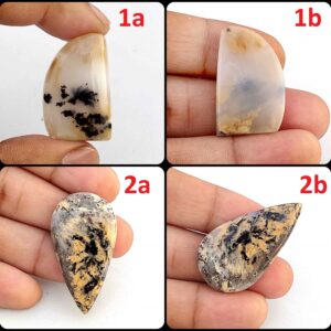 Natural Tiger Dendrite Agate Gemstone. Yellow Dendrite Agate. Tiger Dendrite Agate Cabochon. Wholesale Dendrite For Jewelry. Variation Tg-a