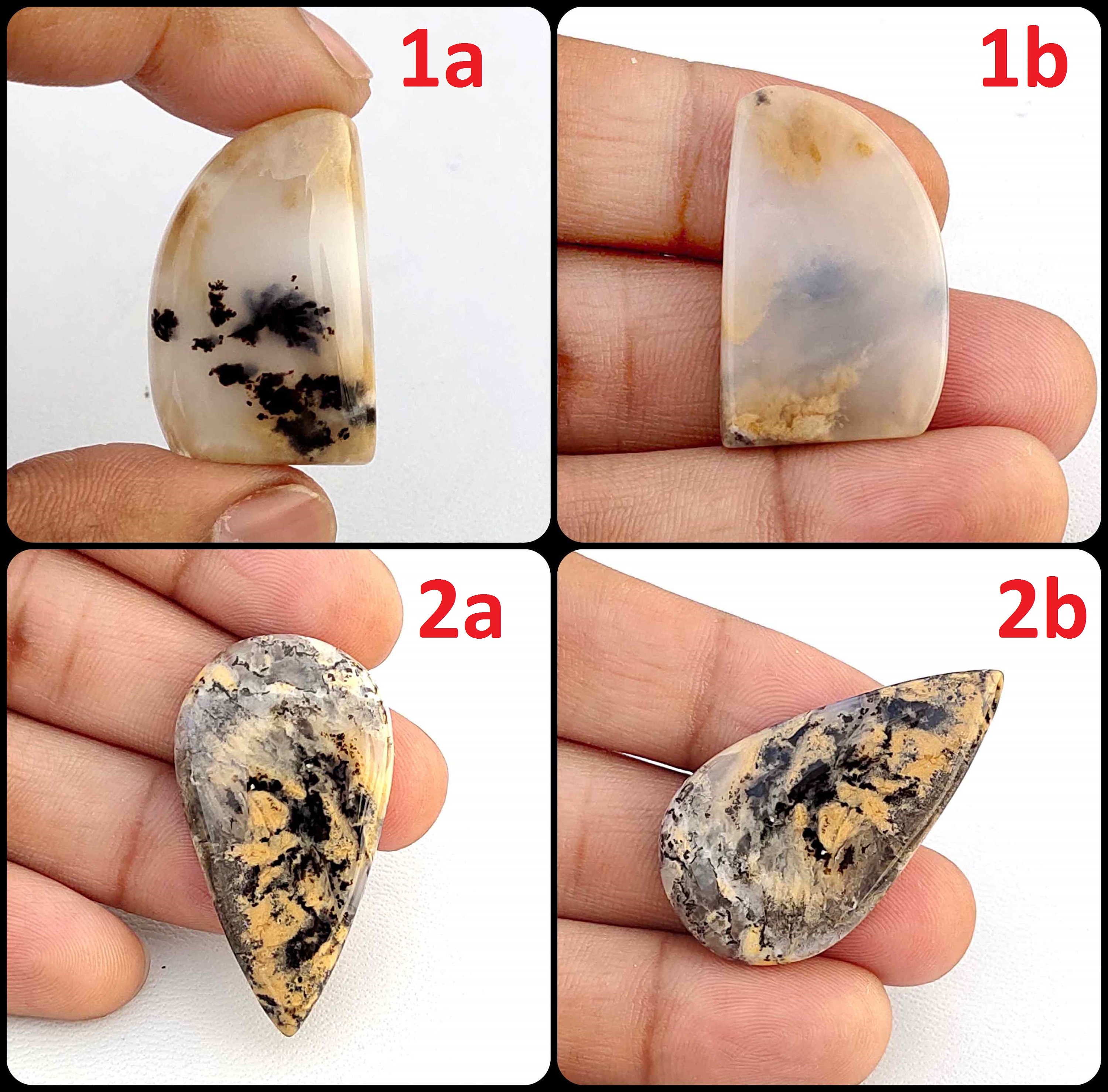 Natural Tiger Dendrite Agate Gemstone. Yellow Dendrite Agate. Tiger Dendrite Agate Cabochon. Wholesale Dendrite For Jewelry. Variation Tg-a