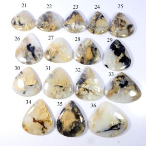 Natural Tiger Dendrite Agate Cabochon. Tiger Dendrite Agate Gemstone. Yellow Dendrite Agate. Dendrite Loose For Jewelry. Tg-4