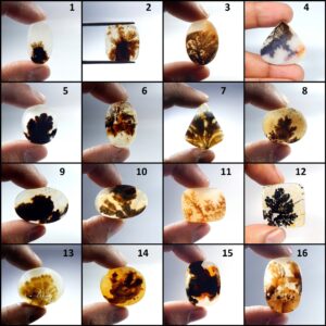 Scenic Dendritic Gemstone.shazar Dendrite Agate Cabochon. Elegant~ Natural Shazar Dendrite Gemstone. Mix Shape Scenic. Variation