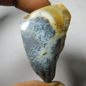 Dendritic Agate Cabochon: Semi Precious Loose Gemstone 189cts #l60