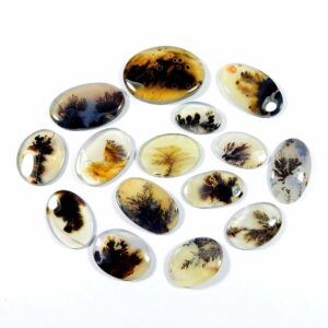 Shazar Dendrite Agate Cabochon. Unique~ Natural Shazar Dendrite Gemstone. Scenic Dendritic Gemstone. Oval Shape Scenic Loose For Jewelry.