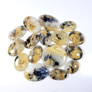 Tiger Dendrite Agate Cabochon. Yellow Dendrite Agate. Natural Tiger Dendrite Agate Gemstone. Wholesale Dendrite Loose For Jewelry. Tg-2