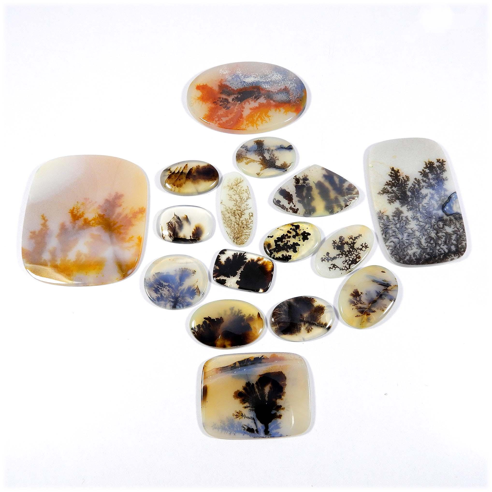 Unique~ Shazar Dendrite Gemstone. Natural Shazar Dendrite Agate Cabochon. Aaa+ Scenic Dendritic Gemstone. Mix Shape Scenic Loose For Jewelry