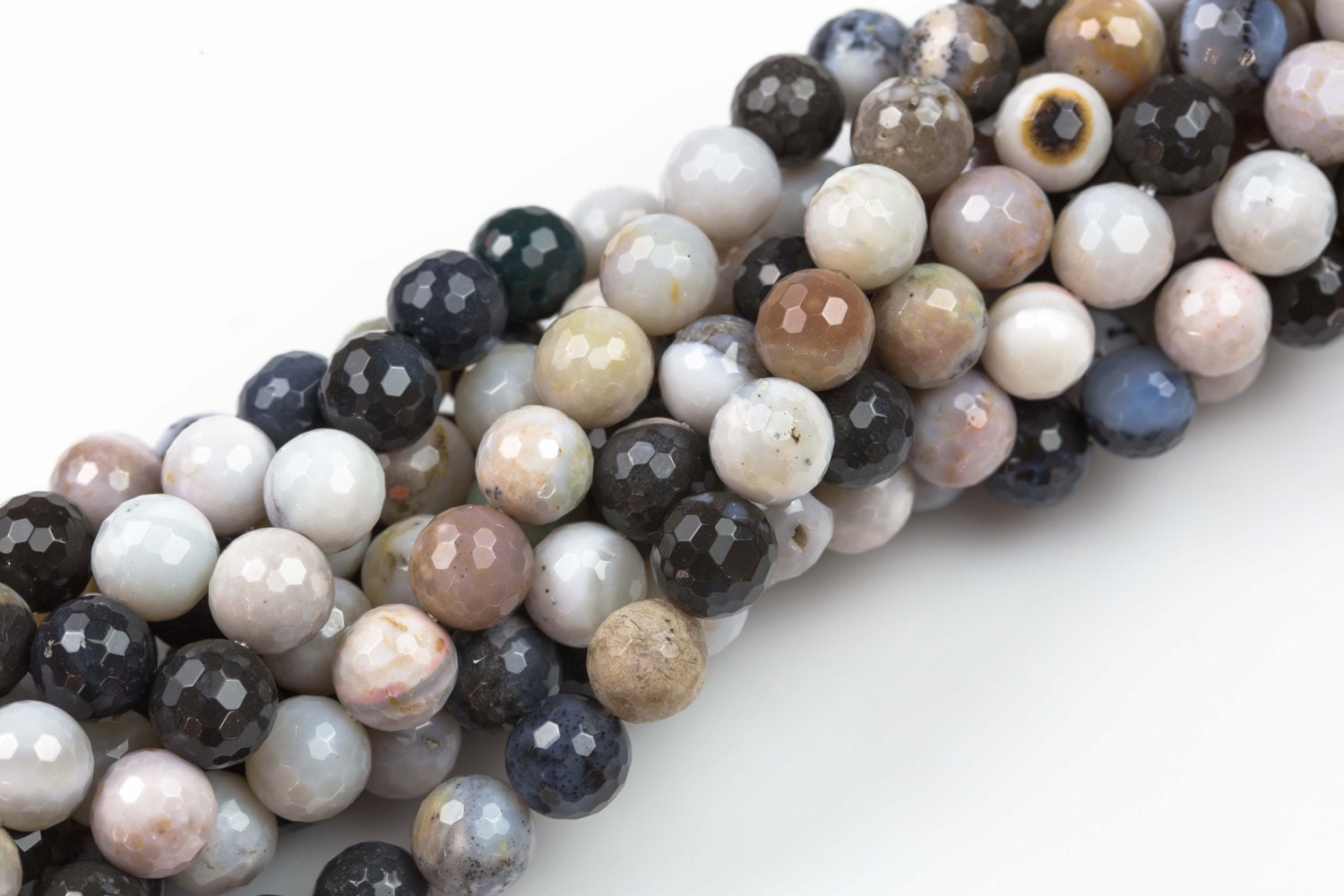 Natural Dendritic Agate- High Quality In Faceted Round- 4mm, 6mm, 8mm, 10mm, 12mm-full Strand 15.5 Inch Strand Gemstone Beads Natural Dendritic Agate- High Quality In Faceted Round- 4mm, 6mm, 8mm, 10mm, 12mm-full Strand 15.5 Inch Strand Gemstone Beads