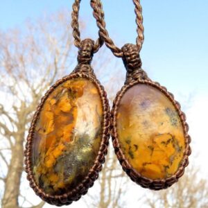 Dendritic Agate macrame necklace set, layering necklace, stacked necklace, gift ideas for soulmates, best friend gift, mother daughter gift Dendritic Agate macrame necklace set, layering necklace, stacked necklace, gift ideas for soulmates, best friend gift, mother daughter gift