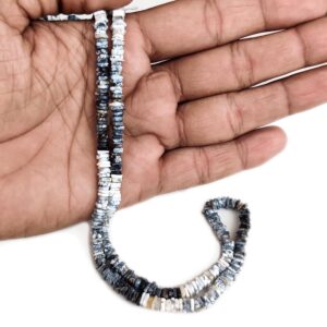 Dendrite Agate Square Heishi Beads – 5mm to 6mm Natural Dendrite Agate Gemstone Beads for Jewelry Making, 17-Inch Strand, GDE84 Dendrite Agate Square Heishi Beads – 5mm to 6mm Natural Dendrite Agate Gemstone Beads for Jewelry Making, 17-Inch Strand, GDE84