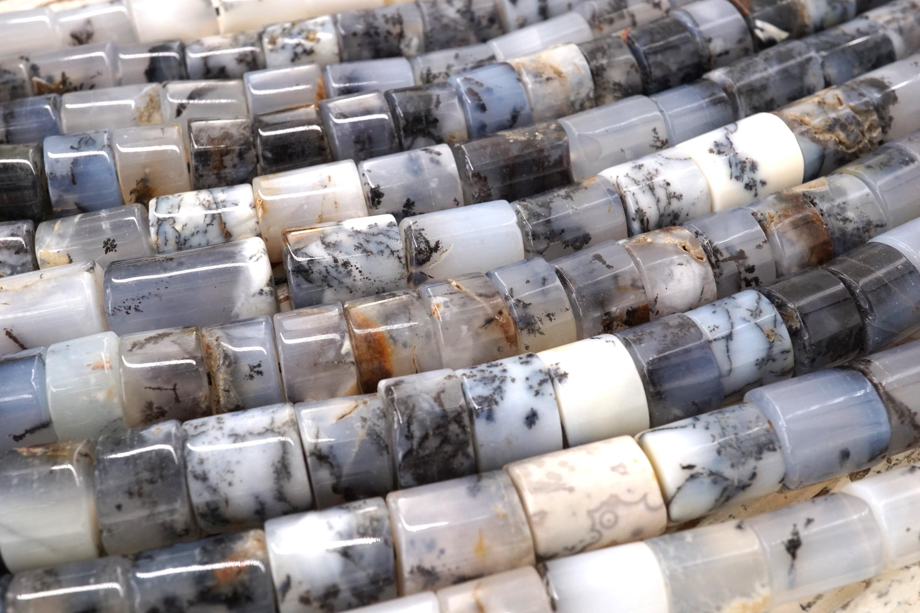 Dendrite Agate 10-12 Mm Cylinder Beads (etb01702) Unique Jewelry/vintage Jewelry/gemstone Necklace Dendrite Agate 10-12 Mm Cylinder Beads (etb01702) Unique Jewelry/vintage Jewelry/gemstone Necklace
