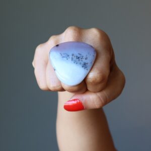 Dendritic Agate Ring Eccentric Hero Purple Gem Adjustable Dendritic Agate Ring Eccentric Hero Purple Gem Adjustable