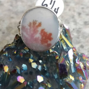 Russian Dendritic Agate Ring, Size 6 1/4 Russian Dendritic Agate Ring, Size 6 1/4