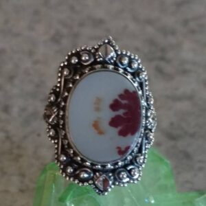 Russian Dendritic Agate Ring, Size 9 Russian Dendritic Agate Ring, Size 9
