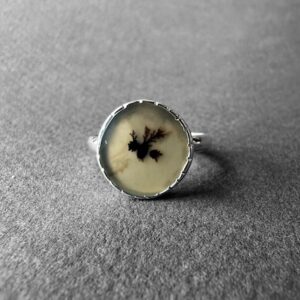 Dendritic Agate Silver Ring, Mini Cute Trees, Scenic Landscape Agate, Minimalist Iconic Design, Special Piece, Completely Handmade & Silver Dendritic Agate Silver Ring, Mini Cute Trees, Scenic Landscape Agate, Minimalist Iconic Design, Special Piece, Completely Handmade & Silver