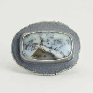 turkish dendritic agate ring in sterling silver size 10 turkish dendritic agate ring in sterling silver size 10