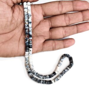 Dendrite Agate Rondelle Beads – 5mm Smooth Tyre Shape, Natural Dendrite Agate Round Heishi Gemstone Beads, 16-Inch Strand, GDE79 Dendrite Agate Rondelle Beads – 5mm Smooth Tyre Shape, Natural Dendrite Agate Round Heishi Gemstone Beads, 16-Inch Strand, GDE79