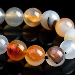 8mm Dendrite Agate Beads Grade Aaa Genuine Natural Africa Gemstone Half Strand Round Loose Beads 7.5" Bulk Lot 1,3,5,10 And 50 (103350h-785)
