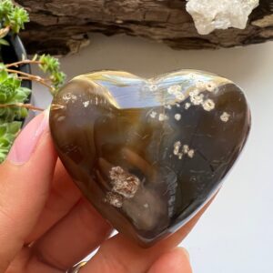 Dendritic Agate Heart, 4.5cm