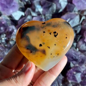 Dendritic Agate Heart