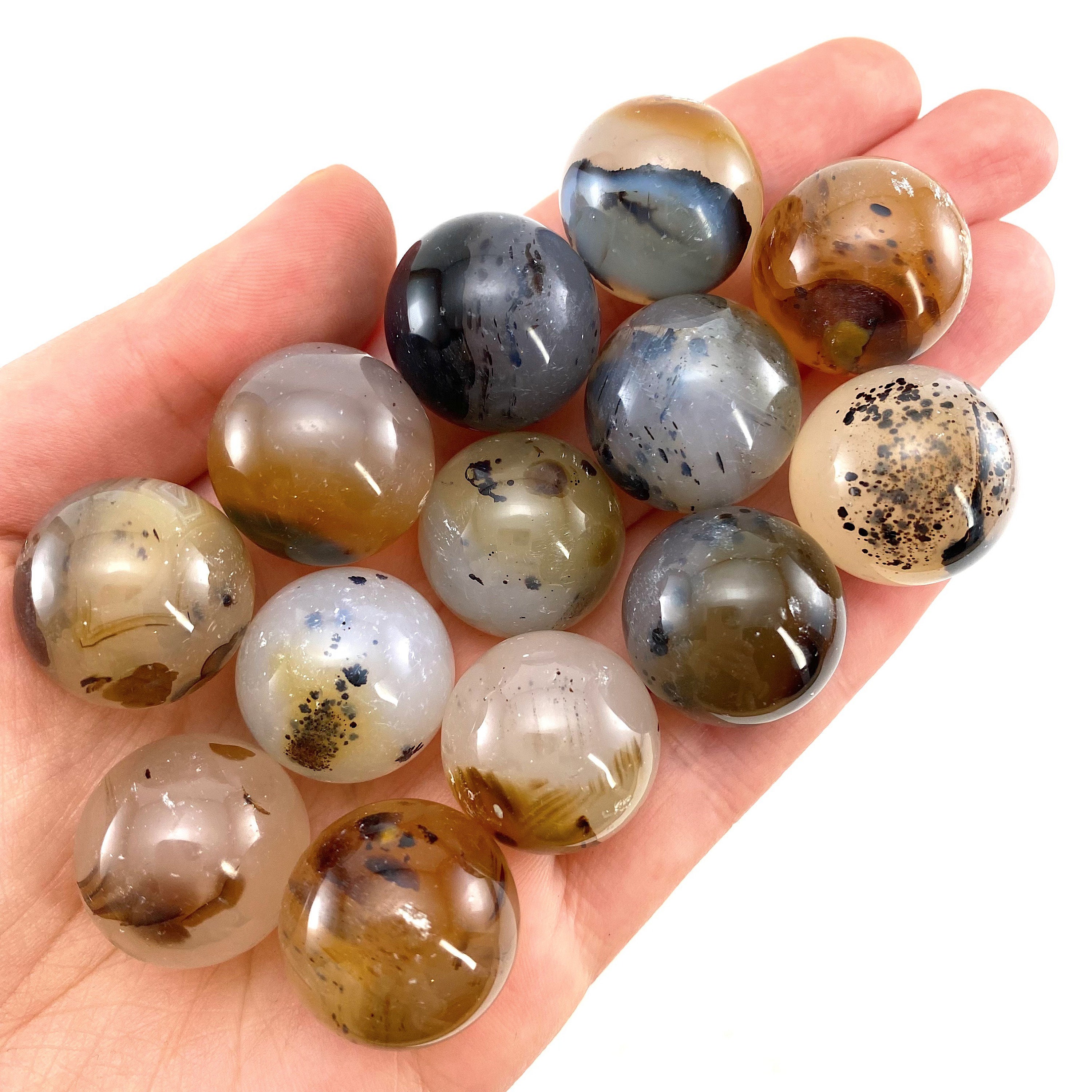 Dendritic Agate Sphere | Natural Crystal Ball (20mm)