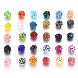 100 Pcs 4mm-10mm Shambhala Clay Diamond Ball Beads,full Of Diamond Beads,diy Bracelet Spacer Beads,through-hole Colored Diamond Ball Beads 100 Pcs 4mm-10mm Shambhala Clay Diamond Ball Beads,full Of Diamond Beads,diy Bracelet Spacer Beads,through-hole Colored Diamond Ball Beads