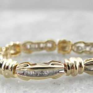 Diamond Bracelet, Baguette Cut Diamonds, Channel Set Tennis Bracelet Diamond Bracelet, Baguette Cut Diamonds, Channel Set Tennis Bracelet