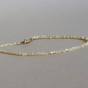 Raw Yellow Diamond Bracelet: April Birthstone, Gold Filled Jewelry Raw Yellow Diamond Bracelet: April Birthstone, Gold Filled Jewelry