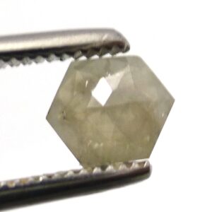 0.450 Carats Light Charcoal Diamond Loose Rose Cut Cabochon Hexagon Gemstone Perfect Stone For A Ring Handmade Hand Cut Flat Bottom 0.450 Carats Light Charcoal Diamond Loose Rose Cut Cabochon Hexagon Gemstone Perfect Stone For A Ring Handmade Hand Cut Flat Bottom