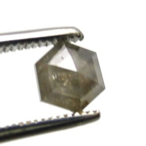 0.765 Carats Charcoal Black Diamond Loose Rose Cut Cabochon Hexagon Gemstone Salt And Pepper Ring Stone Handmade Hand Cut April Birthstone 0.765 Carats Charcoal Black Diamond Loose Rose Cut Cabochon Hexagon Gemstone Salt And Pepper Ring Stone Handmade Hand Cut April Birthstone