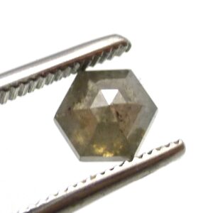 0.775 Carats Charcoal Black Diamond Loose Rose Cut Cabochon Hexagon Gemstone Perfect Stone For A Ring Handmade Hand Cut April Birthstone 0.775 Carats Charcoal Black Diamond Loose Rose Cut Cabochon Hexagon Gemstone Perfect Stone For A Ring Handmade Hand Cut April Birthstone