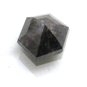 1.165 Carats Salt And Pepper Charcoal Black Diamond Loose Rose Cut Cabochon Shield Gemstone April Birthstone Handmade Hand Cut Flat Bottom 1.165 Carats Salt And Pepper Charcoal Black Diamond Loose Rose Cut Cabochon Shield Gemstone April Birthstone Handmade Hand Cut Flat Bottom