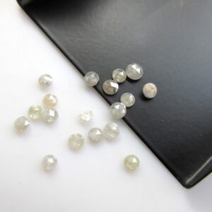 15 Pieces, 1mm White Rose Cut Diamond, Rose Cut Cabochon, Excellent Cut/Height/Lustre/Calibrated Rose Cut Diamond, SKU-RCD23 15 Pieces, 1mm White Rose Cut Diamond, Rose Cut Cabochon, Excellent Cut/Height/Lustre/Calibrated Rose Cut Diamond, SKU-RCD23