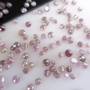 50 Pieces 1.5mm to 2.5mm Natural Pink Rose Cut Diamonds - Loose Pink Rose Cut Cabochons for Jewelry Making, DDS631/3 50 Pieces 1.5mm to 2.5mm Natural Pink Rose Cut Diamonds - Loose Pink Rose Cut Cabochons for Jewelry Making, DDS631/3