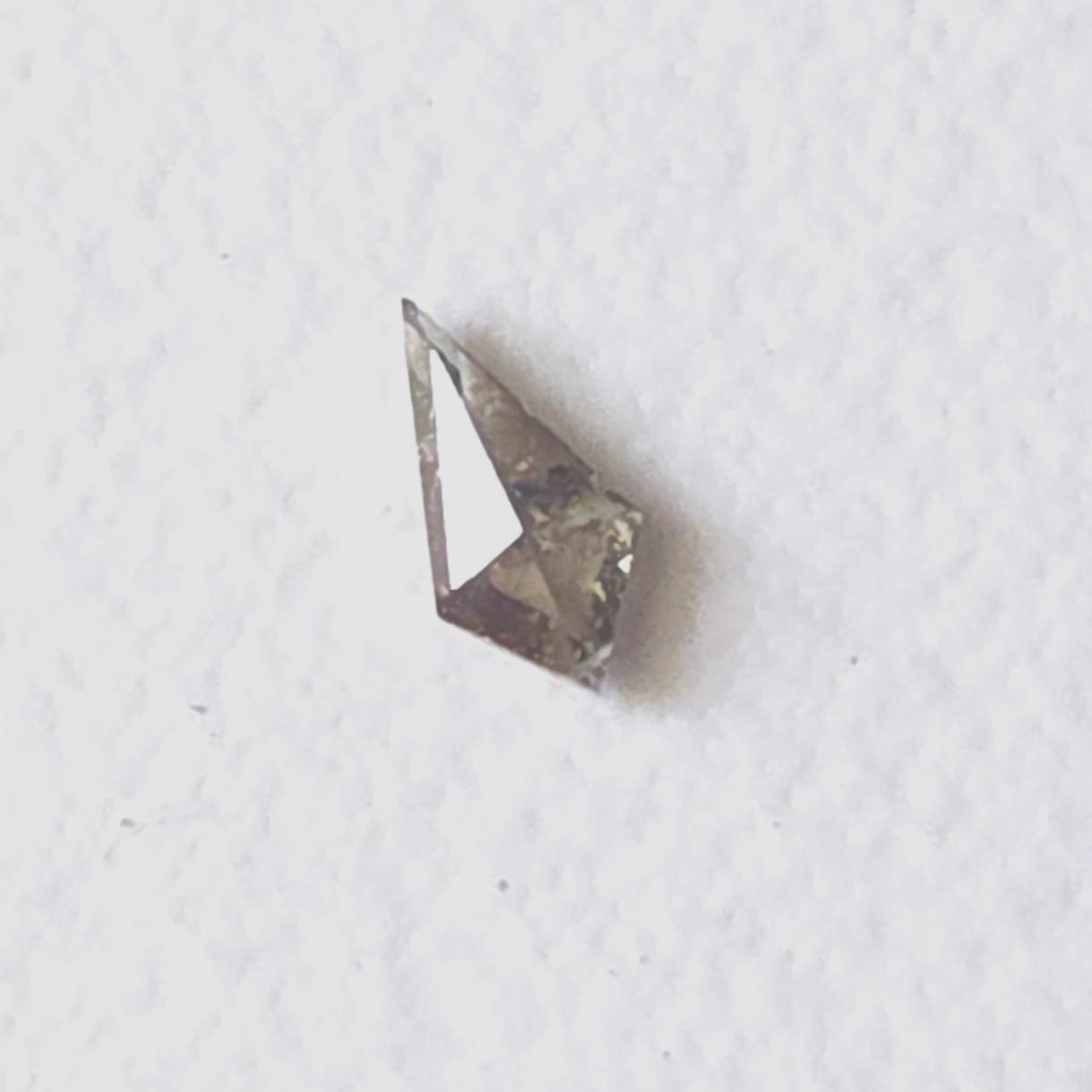 5x2.5mm Kite Cut Champagne Brown Diamond, Cabochon Gemstone