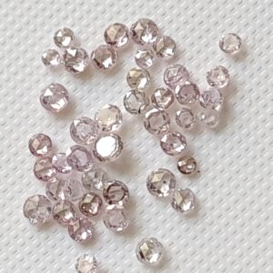 Pink Rose Cut Diamond, Conflict Free 1.7-2.5mm Natural Pink Rose Cut Diamond Cabochon, Loose Pink Diamond For Jewelry (1pc To 2pc)-pdd426 Pink Rose Cut Diamond, Conflict Free 1.7-2.5mm Natural Pink Rose Cut Diamond Cabochon, Loose Pink Diamond For Jewelry (1pc To 2pc)-pdd426