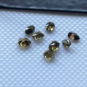 Set Of 8 Clear Green Fancy Mix Shape Double Cut Rose Cut Diamond Loose Cabochon Lot, 2.6mm To 3.2mm Natural Clear Green Diamond, DDS764/4 Set Of 8 Clear Green Fancy Mix Shape Double Cut Rose Cut Diamond Loose Cabochon Lot, 2.6mm To 3.2mm Natural Clear Green Diamond, DDS764/4